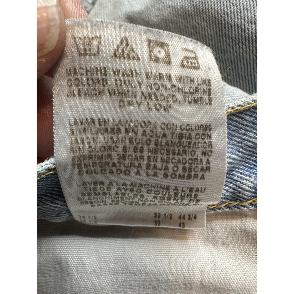 Wrangler Rugged Wear Jeans Mens 33x32(31x31) Light‎ Wash Straight Leg Distressed - Picture 12 of 14